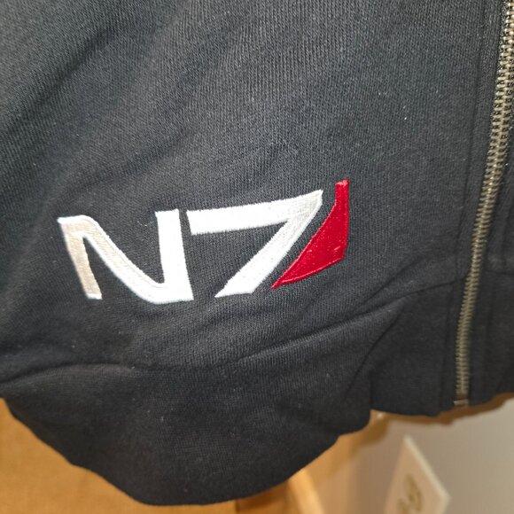 BioWare Mass Effect N7 Armour Stripe Asymmetrical Zip Hoodie - Women's XL - Picture 7 of 11